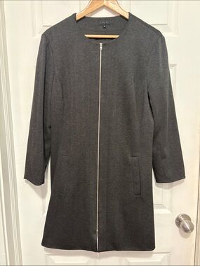 Tobias Grey Jacket with Zipper